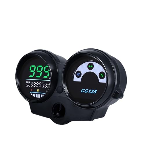 �I�[�g�o�C�̃X�s�[�h���[�^�[�Q�[�W �f�W�^�� LED �I�[�g�o�C �X�s�[�h���[�^�[ ���s�����v �R���v �n�C�r�[�� CG125 2000 �` 2008 �N�� �o�� 125 �^�C�^�� 125�f�W�^���p�l��