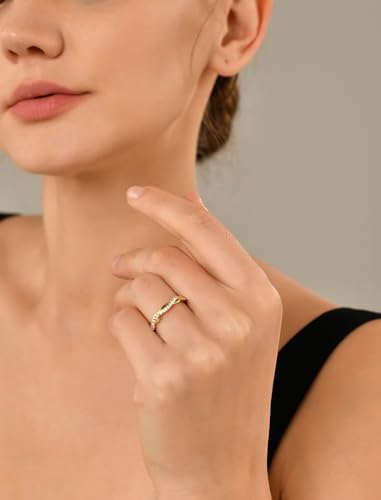 YL Twisted Rings 925 Sterling Silver Stackable Ring Birthstone Eternity Band for Women2