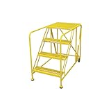 Cotterman - 4WP3648RA3B4B8AC2P6 - COTTERMAN Work Platform: 4 Steps, 40 in, 36 in Platform Wd, 48 in Platform Dp, Yellow,