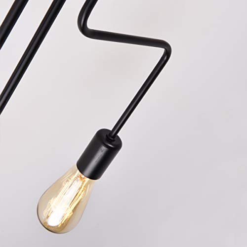Mirrea W000033800102 Modern Industrial Semi-Flush Mount Metal Ceiling Lighting thumb #5