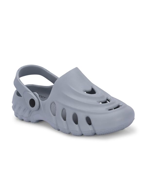 luper Grey Men Sandals Self Design Clogs-picture-15