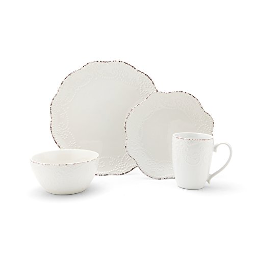 Pfaltzgraff Everly 16-Piece Stoneware Dinnerware Set, Service for 4