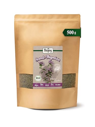 Biojoy BIO-Sand-Thymian-Tee (500 g), getrocknet und geschnitten, Wild Thyme (Thymus serpyllum)