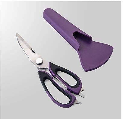 Tijeras de cocina, tijeras de cocina 6 en 1 abridor de acero inoxidable multifunción/cáscara de nuez abierta/carne cortada/escamas de pescado de desecho
