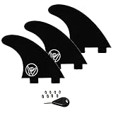South Bay Board Co. Premium Surfboard Fins - Thruster & Quad Fiberglass Reinforced FCS Surf Fins