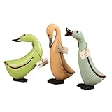 Decorazione animale da scrivania: con un design dall'aspetto modellato unico e delicato, la scultura in legno può essere una delicata decorazione da scrivania, decorazione di statuette di anatre