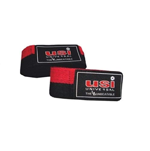USI Amateur Leather Boxing Gloves with Hand Wrap Pair for Hard Punch Bagwork (12OZ, Blue) 2