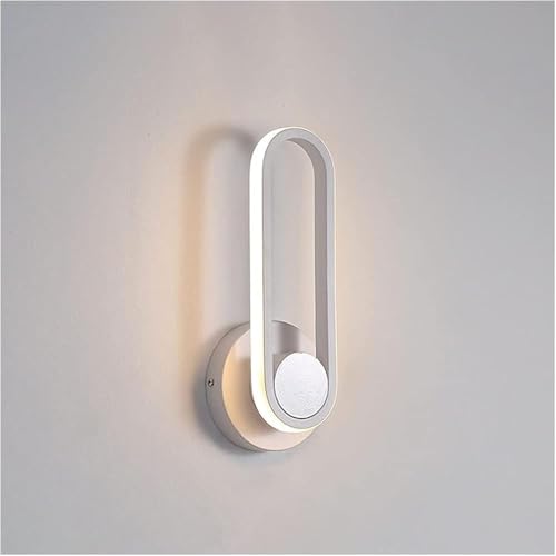 Aplique de Pared LED Moderno, Ajustable, Giratorio, de Metal, para Interiores (Blanco)