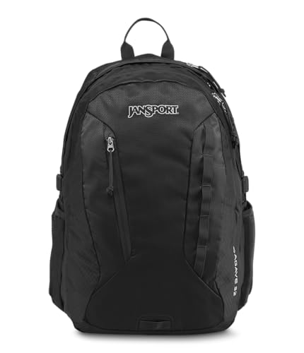 JanSport Agave Hiking Backpack - 32 Liter Daypack with Universal 3L Hydration System or 15 Inch Laptop Sleeve, Black