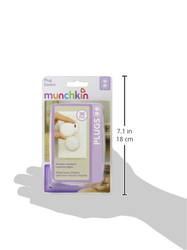 Munchkin Baby Proofing Outlet Plug Covers, 36 Count, White