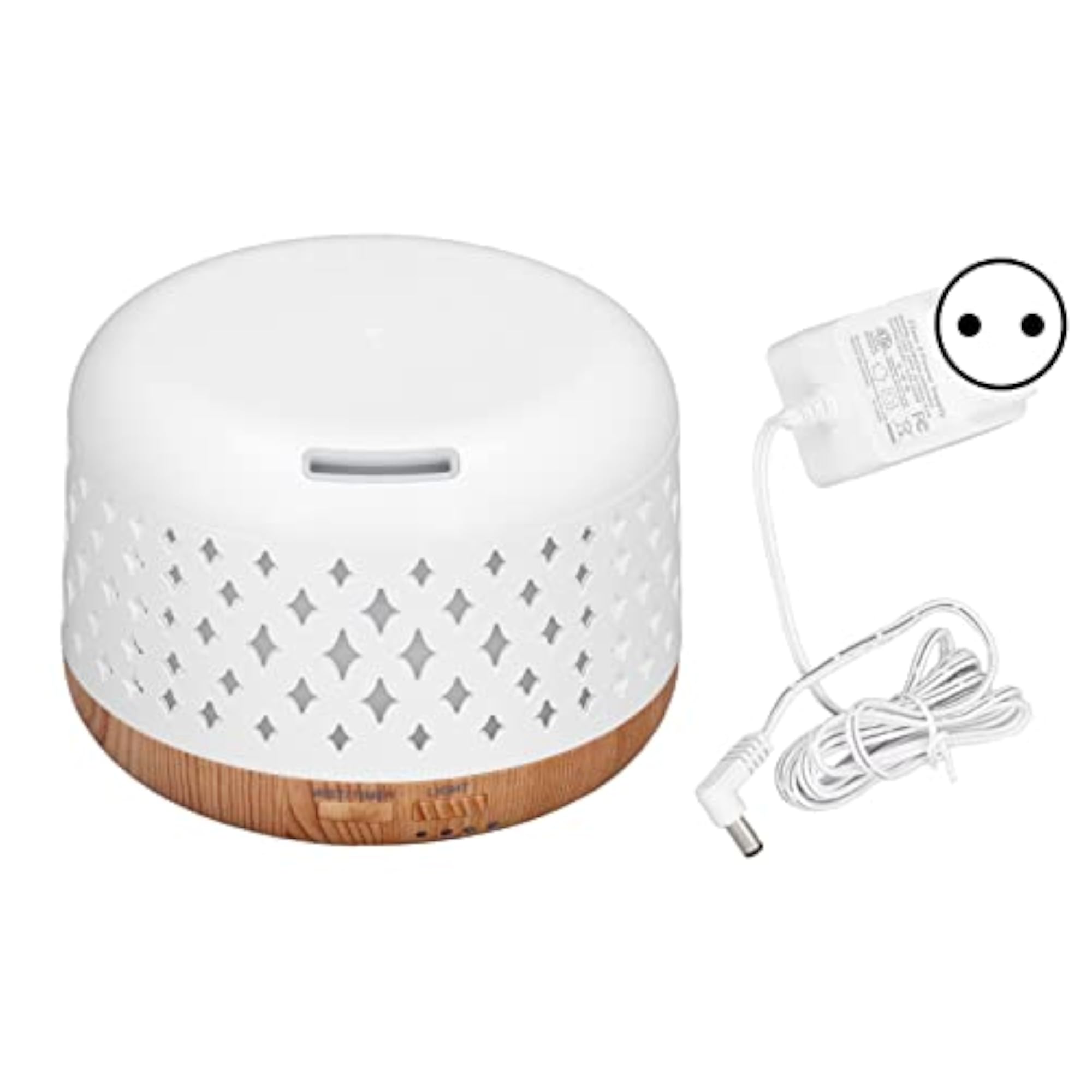 Wood Grain Essential Oil Diffuser, 300ml Capacity