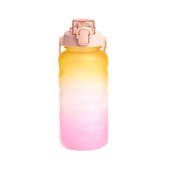 Katsy Style Hydrate 2L Tracker Water Bottle I Large Capacity with Time Markings I BPA-Free, Leakproof, and Durable I Stay Hydrated Throughout the Day