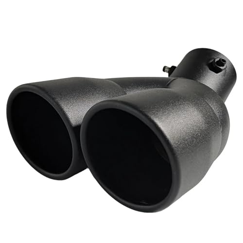 Punta de escape para coche viaje con estilo con el tubo doble curvo adaptable de 58 mm