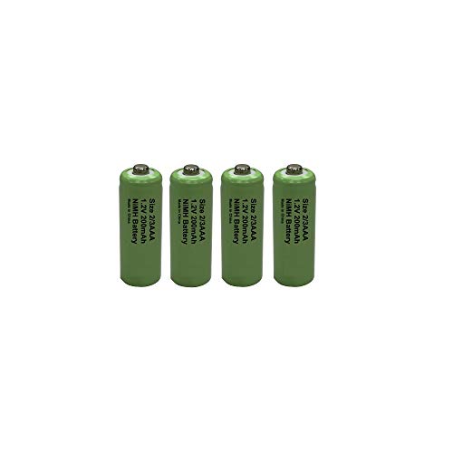 4 x Buyabattery 2/3AAA (Two Thirds AAA) Rechargeable Solar Light Batteries 1.2V 200mAh NiMH 2/3-AAA Length 30mm Diameter 10mm