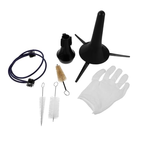 CATIEBYE Kit de Limpieza para Trompeta con Soporte Sordina Cepillo para Boquilla y Limpiadores de Tubo...
