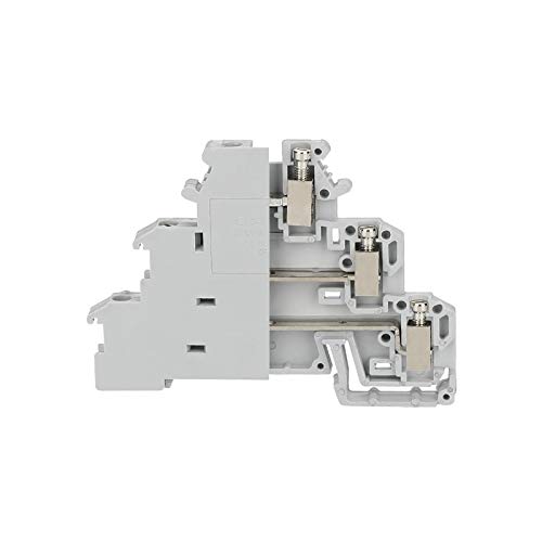Bornes, 10pcs Rail Din Bornier Terminator DIKD-1.5 Trois couche 3 Capteur de niveau actionneur Triple Connecteur de fil pour un sertissage précis