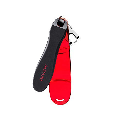 Revlon Twist & Clip Toenail Clipper, 360-Degree Rotating Nail Clipper, Curved Blade