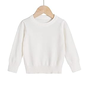 YOUNGER STAR Toddler Baby Girls Boys Knit Sweater Pullover Long Sleeve Sweatshirt Fall Winter Clothes