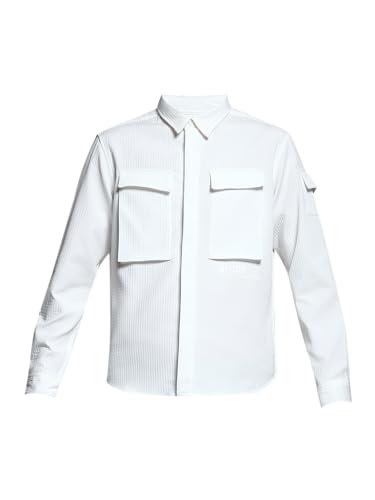 Image of Jack & Jones Men Polyester Opaque Regular Fit Casual Shacket Shirt