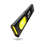 WARSUN T7 Pro EDC Torch, 400 Lumens Compact Pocket Flashlight, USB-C Rechargeable, IPX4 Water Resistant, Dual Material Body, Red & Blue Strobe Light