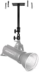 Camera Wall & Ceiling Mount, Black, Aluminum, 14.1-21.6inches/36-55cm, Universal Adapter for Photo Studio Video Light, Flash, Ring Light, Reflector