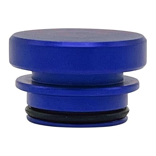 Enchufe de aluminio – Cubierta universal para enchufe de botón, decoración de metal elegante, construcción resistente, fácil de instalar, ajuste cómodo, protector contra el polvo, perfil mínimo | SUV