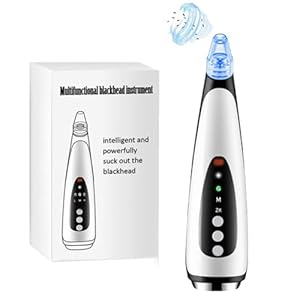 Blackhead Remover Pore Vacuum, Facial Pore Cleaner, Electric Comedone Whitehead Extractor Tool Blackhead Vacuum Kit for Women & Men