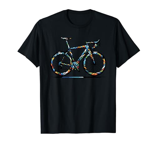 Polygon Art Mountain Biking MTB Bike Cycling Cyclist T-Shirt