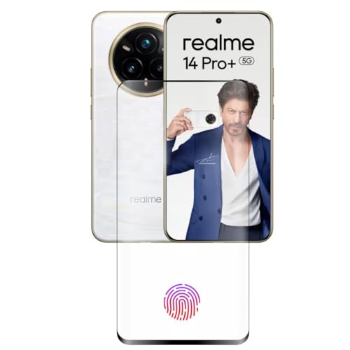 Image of UV Tempered Glass Screen Protector Compatible For Realme 14 Pro+ 5g /Realme 14 Pro Plus with Easy Self Installation Kit
