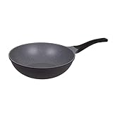 Cofan Sartén wok de aluminio forjado Ø30 cm| Recubrimiento antiadherente | Mango suave al tacto | Fondo de inducción | Apta para todo tipo de cocinas