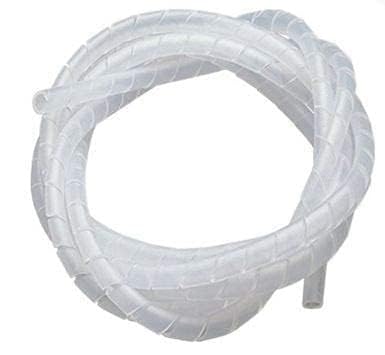 12mmX5 Mtr White Cable Protector Sleeve Spiral Wire Sleeve Cable Wrap Polyethylene for Robotics Machinery and 3D Printer CNC Machine Computer PC TV or Electric Wires Used Commercial (5mtr White)-image-30