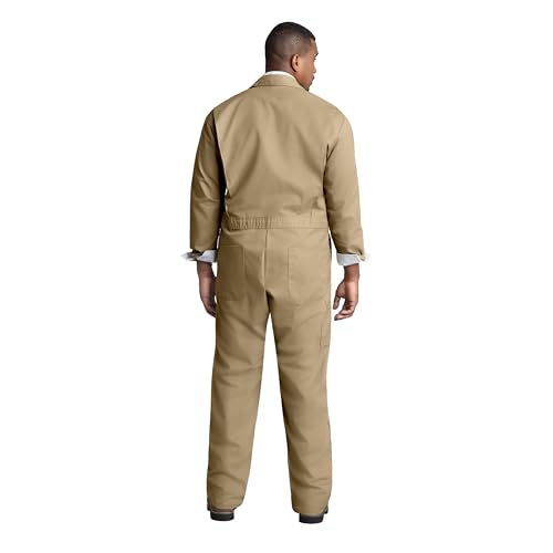 Image of Red Kap Men's Twill Action Back Coverall With Chest Pockets - Mechanic Coveralls With Concealed Zippers