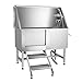 Cxforste Professional Stainless Steel Dog Washing Station for Home, 50