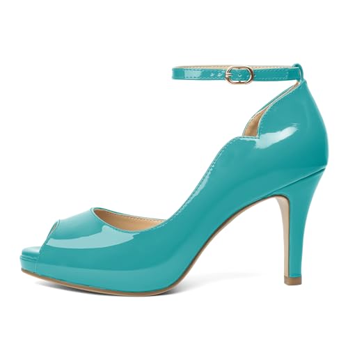 Image of AUMOTED High Heels Pumps Platforms Shoes for Party Daily 3.4 inch Dressy Pumps