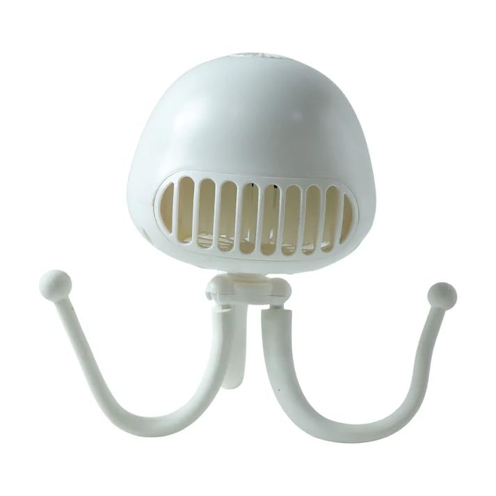 Rechargeable Handheld Mini Projector Fan | Portable Octopus & Travel Fan with Flexible Tripod, Adjustable Angle, Star Light Projection | Personal Cooling for Kids Room, Office, Outdoors-image-38