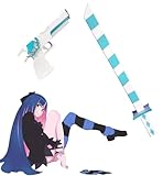 パンティ&ストッキングwithガーターベルト コスプレ道具 PVC製 ストッキング銃 ストッキング刀 演劇 道具 コスプレグッズ コレクション グッズ コスプレ小物 (2点セット)