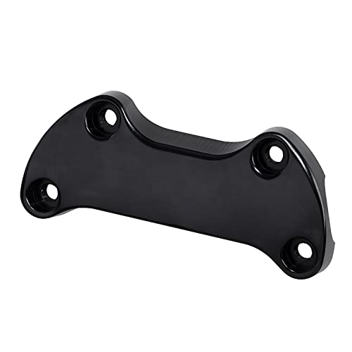 XMMT Motocicleta Negro 1 pulgada Abrazadera del elevador superior del manillar con faldón Para Harley Softail Dyna Sportster y FX FXR 1974-2023