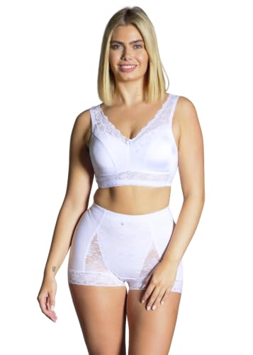 Image of Rhonda Shear Pin-Up Girl Lace Control Panty, Floral Lace, Light Tummy Control