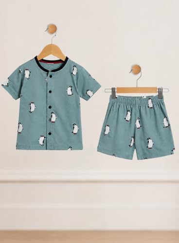 Image of 3BROS Baby Boys & Baby Girls Cotton Hosiery Clothing Set Half Sleeves T-shirt with Matching Pants (DB20HS6027 Parent)