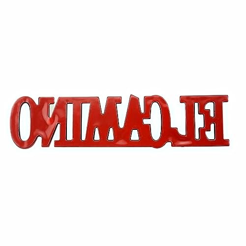 Image of 2Pcs Fit for 1978-1987 El Camino Quarter Panel Emblem 3D Badge Nameplate Letter Replacement for El Camino (Silver)