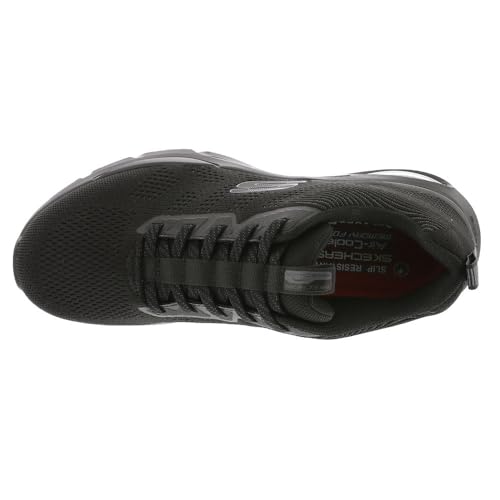 Skechers Men's Skech-Air Ventura Health Care Professional Shoe, BLK, 7