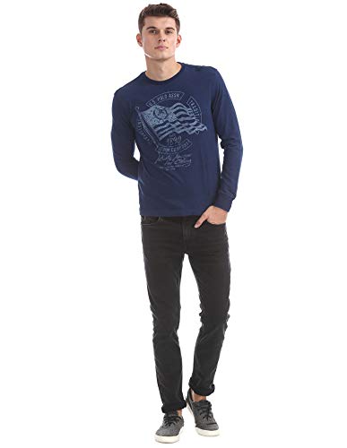 Image of US Polo Men's Solid Regular Fit T-Shirt