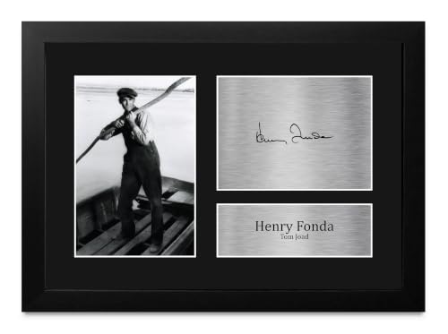 Regalo de Las uvas de la ira con foto firmada de Henry Fonda para fans de la memorabilia A4