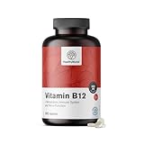 HealthyWorld Vitamin B12 – 500 µg pro Tagesdosis – 365 Tabletten – Jahresvorrat – Hochdosiertes Methylcobalamin – Unterstützung für das Nervensystem – Gentechnikfrei (GMO-frei)