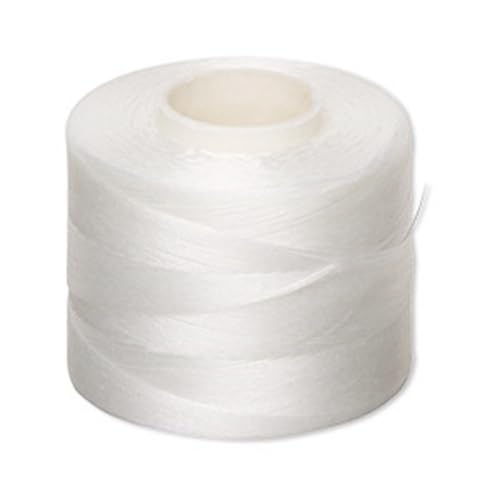 Nymo Nylon Beading Thread Spool (Size B White 350 Yards (1 050 feet)