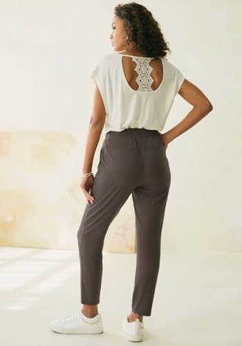 LASCANA Women's Cropped Pull On Pants3