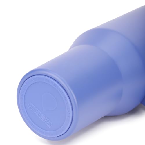Image of House of Quirk 1200ML Tumbler with Handle & Simple Flip Straw - Car Cup Holder Friendly, Leak Resistant Stainless Steel Water Bottle with Rubber Base (Cobalt Blue)