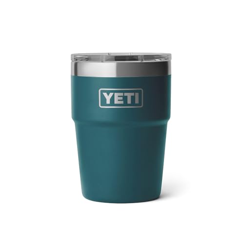 Image of YETI Rambler 16 oz Stackable Tumbler, Vacuum Insulated, Stainless Steel with MagSlider Lid