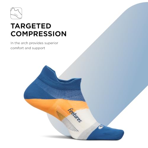 Image of Feetures Elite Light Cushion Mini Crew Sock - Sport Sock with Targeted Compression