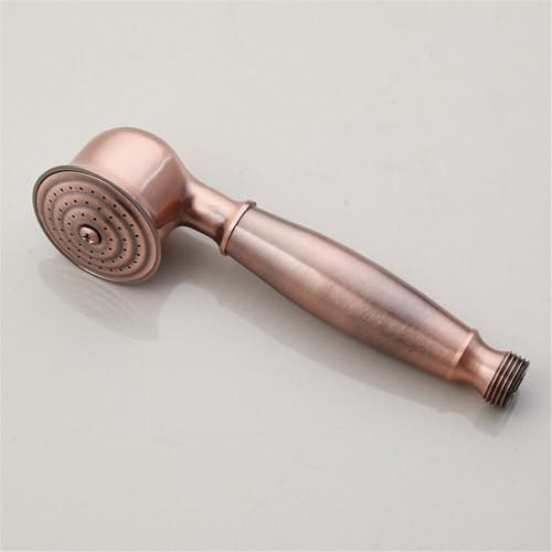 Cabezal de ducha manual 7" estilo vintage rojo cobre miniatura 4